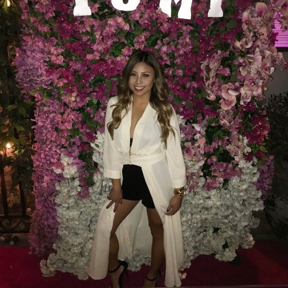 Women’s deep V / low neck line long blouse